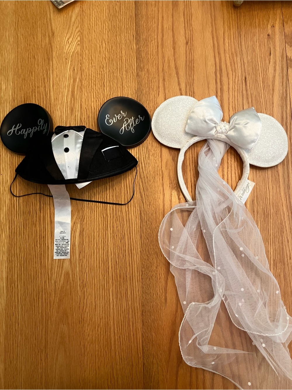 Disney White Bridal Veil Headband
